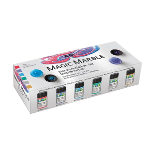 Kreul Sada farieb Hobby Line na mramorovanie- Magic Marble Metallic 6x20 ml